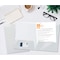 Better Office Products 2 Pocket Glossy Laminated Paper Folders Portfolio Letter Size, White, 25PK 80189 - alternate 2
